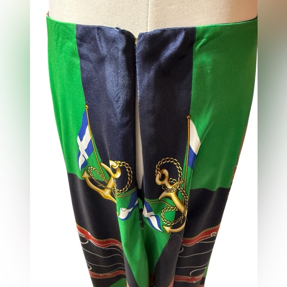 Lauren Ralph Lauren Nautical Print Handkerchief Hem Skirt Asymmetrical women’s 6 - Picture 6 of 11